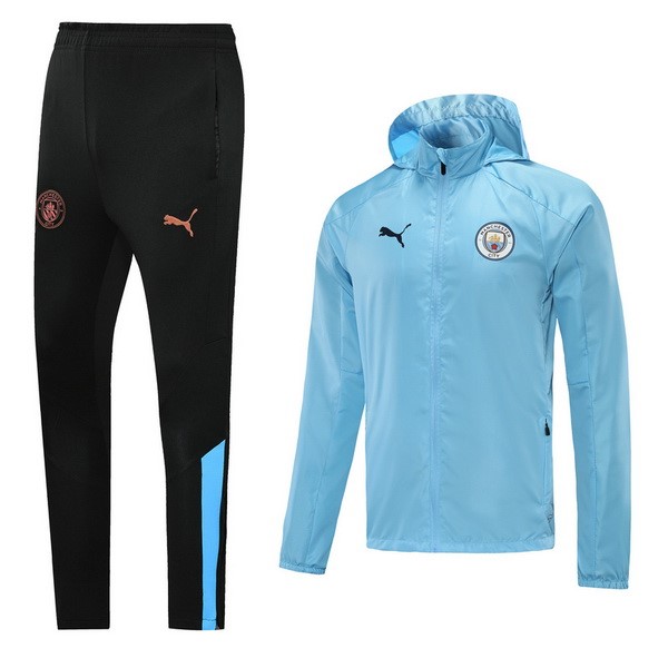 Rompevientos Manchester City Conjunto Completo 2021-22 Azul Claro